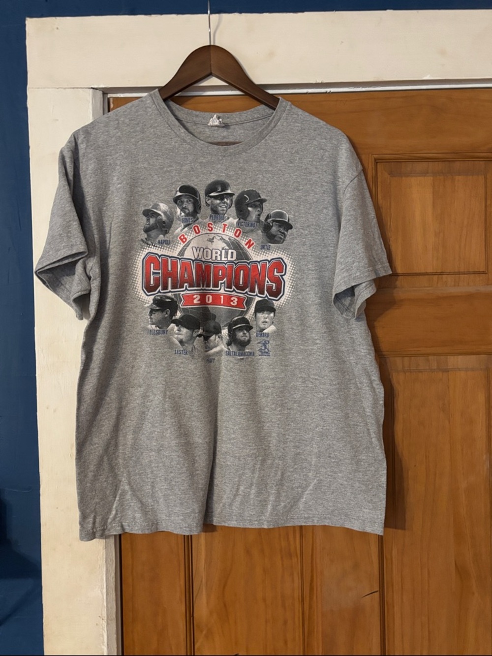 Boston World Champions 2013 Gray Graphic Tee